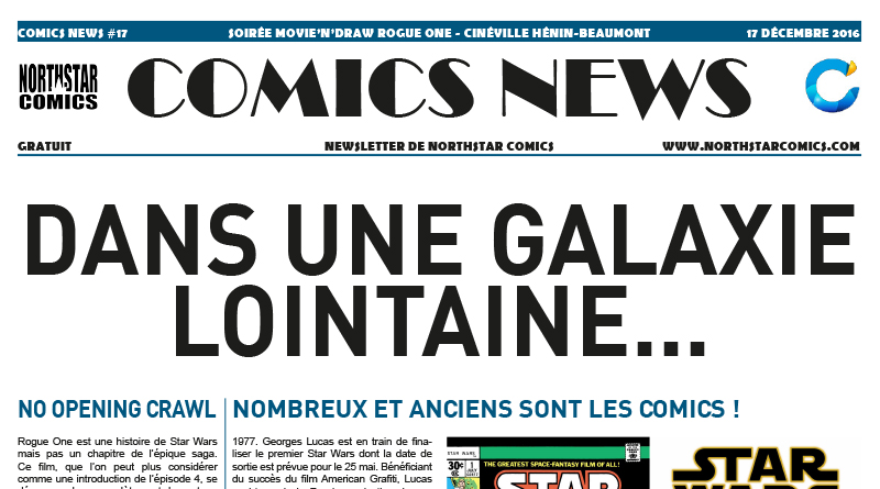 Comics News : Soirée Movie’n’Draw Rogue One