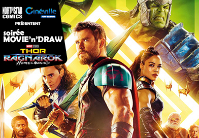 Soirée Movie’n’Draw spéciale Thor : Ragnarok