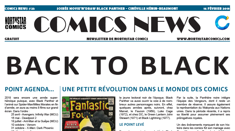 Comics News : soirée Movie’n’Draw Black Panther